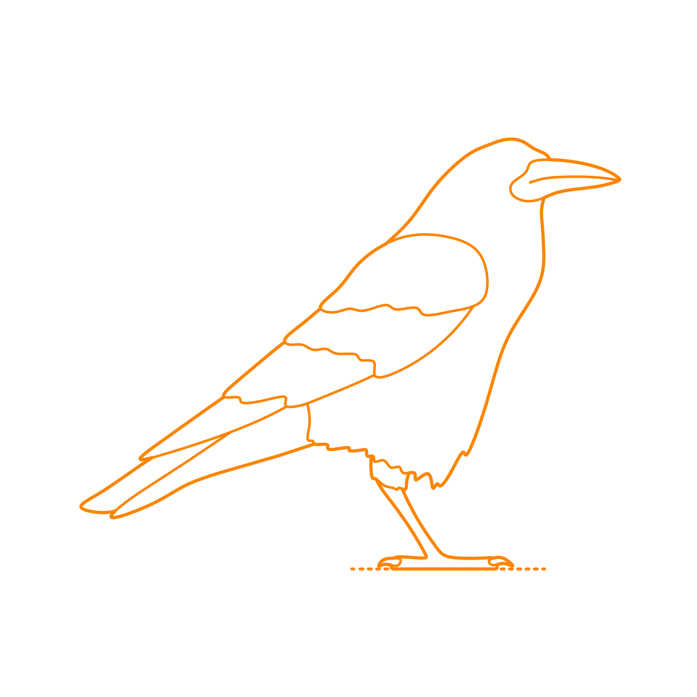 Animals Songbirds Rook Svg Line Art Free Vectors